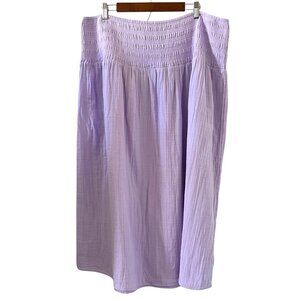 Old Navy NEW Demi Smocked Skirt In Lavender Aura Size XXL